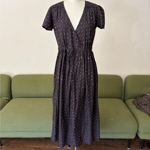 Christy Dawn Dawn dress in navy block print